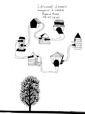 maison oiseau live trace